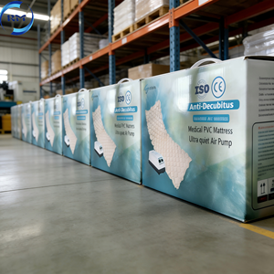 Matelas médical anti-escarres en PVC pour hôpital, matelas à bulles gonflable avec logo OEM pour lit d'hôpital avec pompe à air - Product Image 5