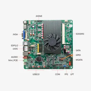 ITX-B321_I512L主板y处理器，配有i5-3210M 2x HDMI1.4 DDR3 10 USB 2 COM RS232固态硬盘工业迷你Itx主板