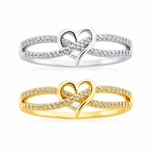 Anello minimalista con nodo a croce, regalo per donna per l'uso quotidiano o per feste - Product Image 4