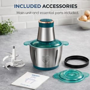 Procesador <span class=keywords><strong>de</strong></span> Alimentos Multifuncional <span class=keywords><strong>de</strong></span> 300W, Potente <span class=keywords><strong>Picadora</strong></span> <span class=keywords><strong>de</strong></span> <span class=keywords><strong>Carne</strong></span> <span class=keywords><strong>de</strong></span> 2L <span class=keywords><strong>de</strong></span> Acero Inoxidable, 2 Velocidades, 4 Cuchillas <span class=keywords><strong>de</strong></span> Dos Niveles, <span class=keywords><strong>Picadora</strong></span> Eléctrica - Product Image 6