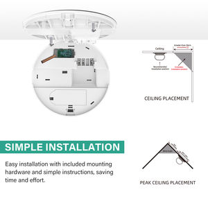 <span class=keywords><strong>Detector</strong></span> <span class=keywords><strong>de</strong></span> <span class=keywords><strong>Humo</strong></span> Inalámbrico Interconectado con Alimentación a 230V, <span class=keywords><strong>Cableado</strong></span>, con Batería <span class=keywords><strong>de</strong></span> Respaldo <span class=keywords><strong>de</strong></span> 3V y Certificación BS EN14604 - Product Image 5