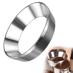 Embudo de dosificación de portafiltro Espresso Ideas <span class=keywords><strong>2023</strong></span>, anillo de dosificación de café de acero inoxidable compatible con 51/53/58mm - Product Image 1