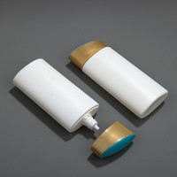 Flacon vide en plastique pour crème solaire 30ml 50ml, contenant cosmétique avec bouchon incliné à clapet, format voyage, pour écran solaire et crème BB
