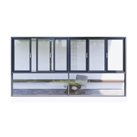 Fenêtre coulissante en aluminium à verre Low-E, haute étanchéité, réduction du bruit, écoénergétique, grande vue, structure simple