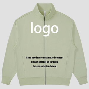 Sudadera con capucha y cremallera de cuello alto de felpa francesa para hombre, estilo casual y holgado, para ropa de trabajo - Product Image 2