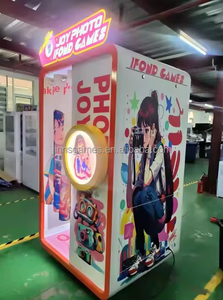 Hoàn toàn tự động xu-hoạt động Photo Booth Máy bán hàng tự động ngay lập tức ảnh in Selfie ma thuật Gương Led khung kiosk 1 năm Tiếng Anh - Product Image 5