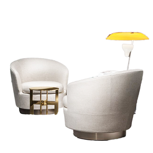 Chaises de salon modernes de luxe pour chambre, appartement, salle à manger, hôtel, bureau - Revêtement en cuir écologique - Chaise de réception pour villa - Product Image 1