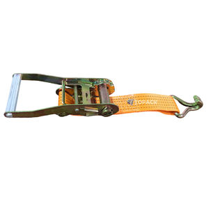 Cinghie di Fissaggio a Cricchetto Personalizzate da 2 3 4 Pollici 50 75mm per Carichi Pesanti con Gancio Piatto, Cinghie in Poliestere per Ancoraggio Merci - Product Image 3