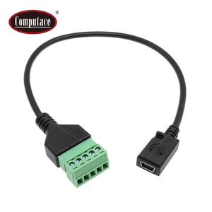 สายอะแดปเตอร์แปลงหัวต่อ Mini USB B ตัวเมีย เป็นบล็อกขั้วต่อแบบสกรู 5 ขา สำหรับเชื่อมต่อข้อมูลคอมพิวเตอร์ สายไฟส่งสัญญาณ สายไฟสำหรับงานโปรเจกต์ - Product Image 3