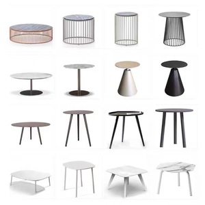 Modern Weather-resistant steel <b>Outdoor</b> <b>Side</b> <b>Table</b> Set for Hotel Garden Poolside Villa hotel Patio Use dining <b>table</b> - Product Image 4