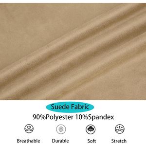 Mens Button Down Faux <b>Suede</b> Shirt <b>Jacket</b> With Two Pockets Regular Sleeve Straight Hem Daily Wear - Product Image 6