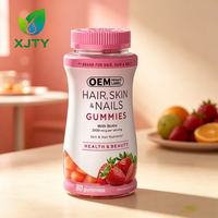 Gummies de collagène à marque privée OEM pour adultes : Soutien pour la santé des cheveux, de la peau et des ongles, antioxydant et soutien immunitaire, beauté et bien-être