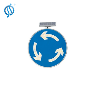 Özel Alüminyum Elmas Şeklinde Siyah Ön Tehlike Güneş Enerjili LED Hız Azaltma Araç Güvenlik Uyarı Trafik Levhası - Product Image 5