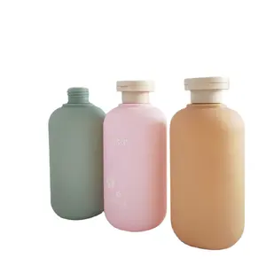 New design 400ml HDPE squeeze bottle body wash plastic container
