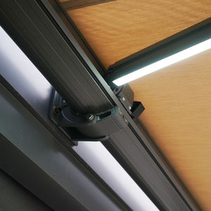 Système d'auvent coulissant automatique extensible de luxe avec télécommande pour grande terrasse, <span class=keywords><strong>fixation</strong></span> de pergola bioclimatique (option 4m) - Product Image 4