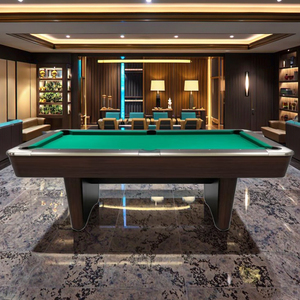 Meja kolam renang Snooker buatan Tiongkok 9 kaki komersial Messa De bilyar kaki dapat disesuaikan toko termurah dalam ruangan grosir untuk Bar - Product Image 1