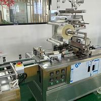 Máquina Envolvedora Automática SANXIN para Cajas Pequeñas con PLC, Ideal para Empaque de Lápiz Labial, Sombra de Ojos, Crema Facial, Alimentos y Bebidas en Envases de Plástico