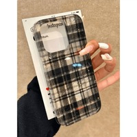 Coque de téléphone brillante à motif vague rose et grille laser pour iPhone 16 13 14 18 Pro Max, motif glacier, coque arrière scintillante