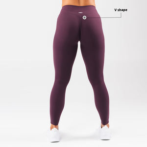 Gran oferta, mallas de Yoga deportivas de cintura alta personalizadas para <span class=keywords><strong>mujer</strong></span>, Spandex/nailon de secado rápido con cierre de cintura elástica para amantes del Fitness - Product Image 4