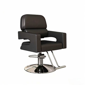360 °   Silla giratoria ajustable en altura para salón de belleza, con reposabrazos de acero inoxidable, para cortar el cabello, teñir y secar con secador, envío gratis - Product Image 5