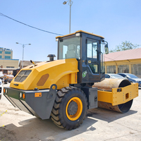 Compacteur à tambour unique vibrant à bas prix, efficace, 4, 6, 8, 10 tonnes, pour la construction et le compactage de sols