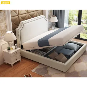 Billige platzsparende Möbel Aufbewahrung sbett, platzsparendes Schlaf bett und Nachttisch