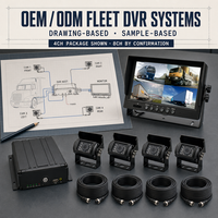 4CH 8CH AHD Mobil DVR Video Kaydedici 7" 9" IPS Ekran 1080P GPS WiFi 4G Su Geçirmez Güvenlik Kamera Sistemi Otobüs Kamyon için