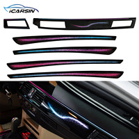 Kit d'éclairage ambiant ICarsin OEM E60 LCI pour BMW Série 5 2007-2010, accessoires de mise à niveau de l'éclairage LED intérieur de la voiture