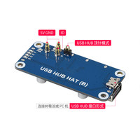 Carte d'extension d'interface USB 4 canaux Raspberry Pi 4B/3B+/Zero2W, module répartiteur/hub USB