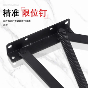 Furniture Hinge Iron Flush Mount Hidden <b>Bed</b> Frame Hinges Small Medium Pair Modern Design - Product Image 3