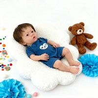 19 Zoll (48 cm) Handgefertigte Realistische Babypuppe, Künstlerische Puppe, Niedliche Neugeborenen-Silikonpuppe Junge