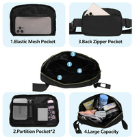 Sac banane personnalisé, sacs banane imperméables pour femme, sacs banane pour homme, sacs banane imprimés pour la collecte de dons, vente en gros
