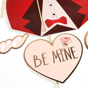 New style adult photo accessories art Diy printable TOTE Selfie PROPS Valentine kiss PROPS - Product Image 4