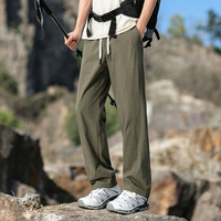 Pantalon Cargo Technique de Randonnée Premium pour Homme, Grande Taille 8XL, Logo Personnalisé, en Nylon 88/12 et Soie Glacée, Approvisionnement Unique