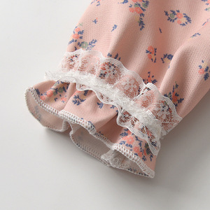 Combinaison Triangle à manches longues pour nouveau-né fille, 2 pièces, avec chapeau, tenue de princesse douce pour le printemps et l'automne - Product Image 2