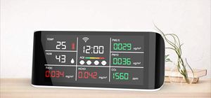 Hcho, Tvoc, Pm2.5, 습도 온도 공기질 모니터 실내 공기질 모니터 - Product Image 2