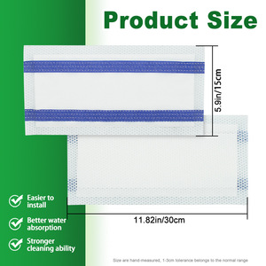 Recharges de tampons de vadrouille jetables compatibles avec le kit de tampons de vadrouille à pulvérisation multi-surfaces <span class=keywords><strong>Swiffer</strong></span> <span class=keywords><strong>WetJet</strong></span> pour le nettoyage des sols - Product Image 2