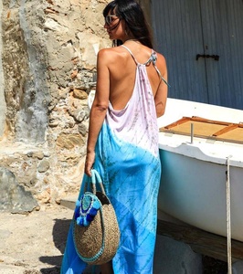 <b>Boho</b> Summer Cartoon Print Maxi <b>Dress</b> for Women Breathable <b>Plus</b> <b>Size</b> 100% Rayon - Product Image 3