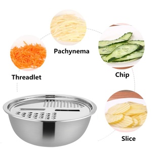 2020 <span class=keywords><strong>nueva</strong></span> moda 3 en 1 rallador de queso ensalada lavado de filtro colador de acero inoxidable - Product Image 2