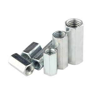 Écrous hexagonaux allongés Junchen M8 M10 M12 en acier au carbone zingué de qualité A DIN934 pour l'industrie de la construction, fixations de verrouillage - Product Image 2