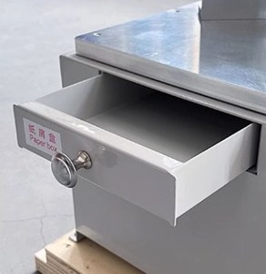 Máquina cortadora de papel eléctrica Pedral de pie Máquina cortadora de esquinas redondas con 7 tipos de cuchillas - Product Image 5