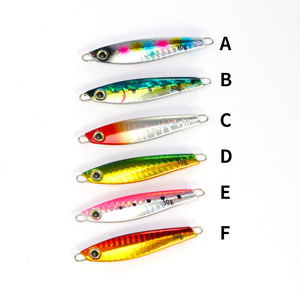 WildTrek Jigs 10g-60g Leurre de pêche jigging avec <span class=keywords><strong>hameçon</strong></span> à rainure sanguine 6 couleurs <span class=keywords><strong>pour</strong></span> saumon, dorade, poissons d'eau douce et d'eau salée et <span class=keywords><strong>brochet</strong></span> - Product Image 4