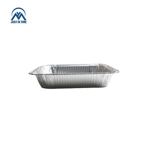 Barquettes alimentaires rectangulaires jetables en aluminium pour cuisine, petits plateaux de <span class=keywords><strong>barbecue</strong></span> en aluminium pour emballage de restauration rapide - Product Image 4