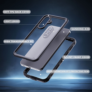 Para Samsung Galaxy A16 4G A26 A36 A56 <span class=keywords><strong>5G</strong></span> contraportada transparente fuerte protección a prueba de golpes Etui Redpepper funda impermeable para teléfono móvil - Product Image 4