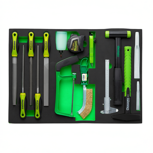 Juego de herramientas Fasano de 15 piezas con martillo, destornilladores, cinceles, limas, sierra, cinta métrica, regla y cepillo para reparación de carpintería - Product Image 2