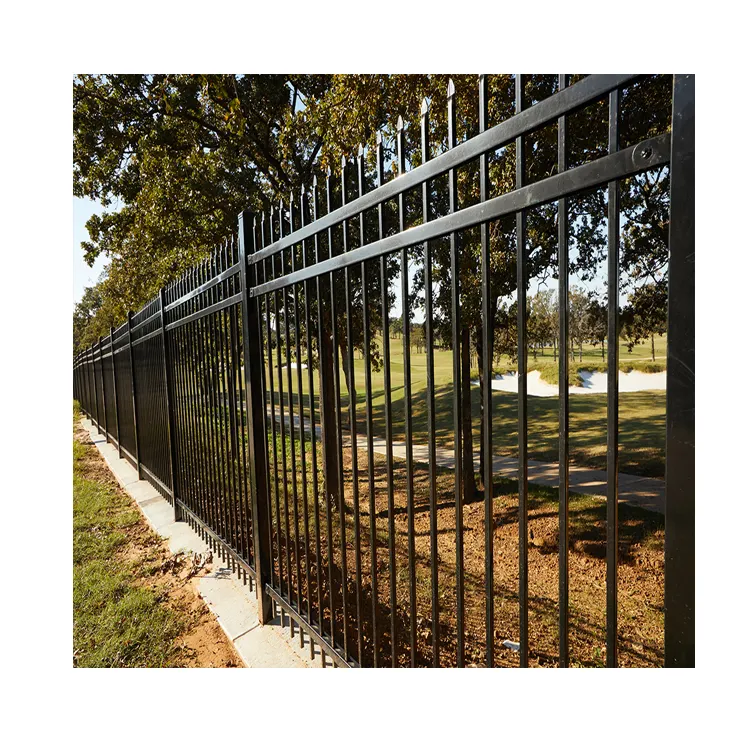 Pagar baja galvanis Harga Murah pagar keamanan aluminium pagar keamanan tinggi industri