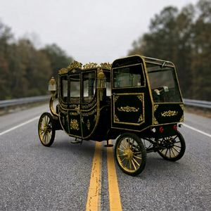 2026 Chariot royal électrique sans chevaux à prix bas, double fonction (chariot de mariage et chariot de tourisme) - Product Image 1
