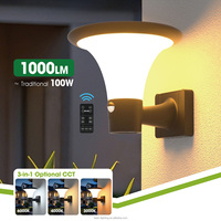 Lampe murale solaire 100lm/W, lampe LED décorative d'extérieur, modes d'éclairage intelligents, luminosité réglable pour une utilisation en jardin