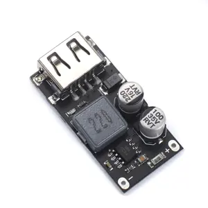 Módulo reductor de carga QC3.0 QC2.0 USB, convertidor Buck de 2-32V, 9V, 12V, 24V a placa de circuito de cargador rápido, 3V, 5V, 12V