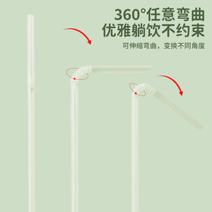 Pintu <b>Drinking</b> <b>Straws</b> 60pcs Food Grade Thick Straight Individually Wrapped For Kids Babies Pregnant Women - Product Image 4